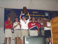 Tucker Adams (MO)is the 2003 Junior Bassmasters National Champion, 11-14 Age Group - July 19, 2003.  Photo: Courtesy of Charlie Beach