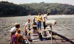 Boat captain Steve McGahan from Gales Ferry, CT and Katherine Calle of Danbury, CT - Monday, July 27, 1998