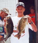 Zachary Seal (NY), 1st Place Individual, at the weigh in on July 7, 2001