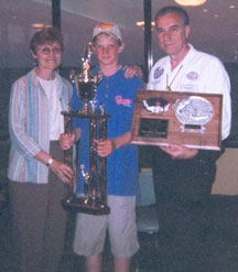 Overall Individual Champion, Wells Kaiser (WI) with Ronnie & Ray Kerchal, Northern Junior Divisional June 25, 2004