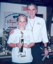 Brianna Syryla (A-1 Group) of Danbury, CT won two 4th place trophies (in the camp tournament) and Ray Kerchal.  Tournament Day, Friday, August 18, 2006