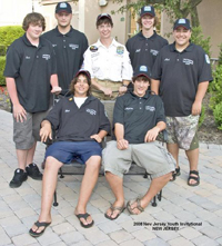 The 2nd place team from New Jersey was comprised of team members Ian Brown, Nick Diamandas, Nick Goebel, Kyle Harrigan, Jeff Voss, Rob Willwerth and youth director Diane Johnson – New Jersey Junior Invitational – June 28, 2008